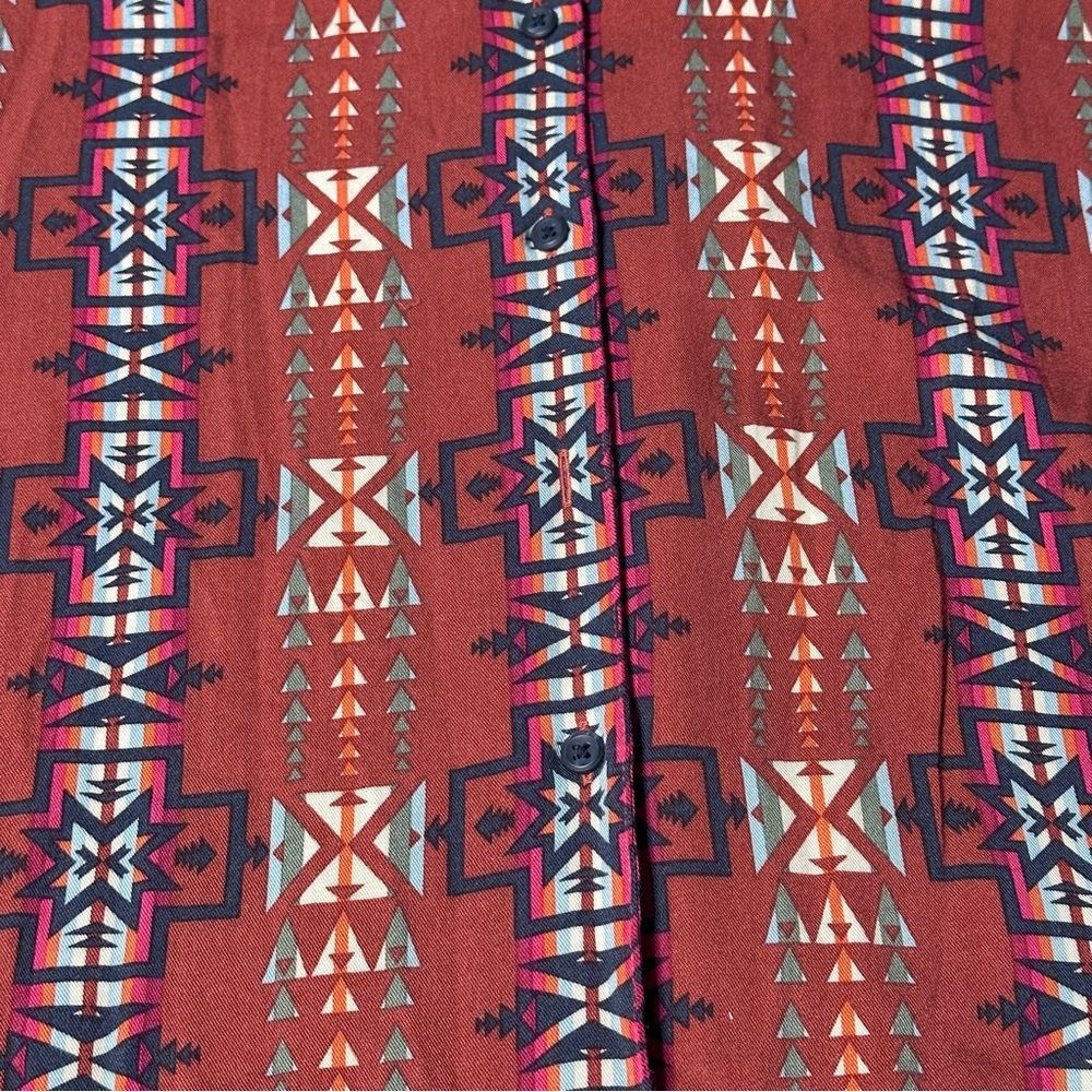 Pendleton Aztec Tribal Lightweight Burnt Orange B… - image 3